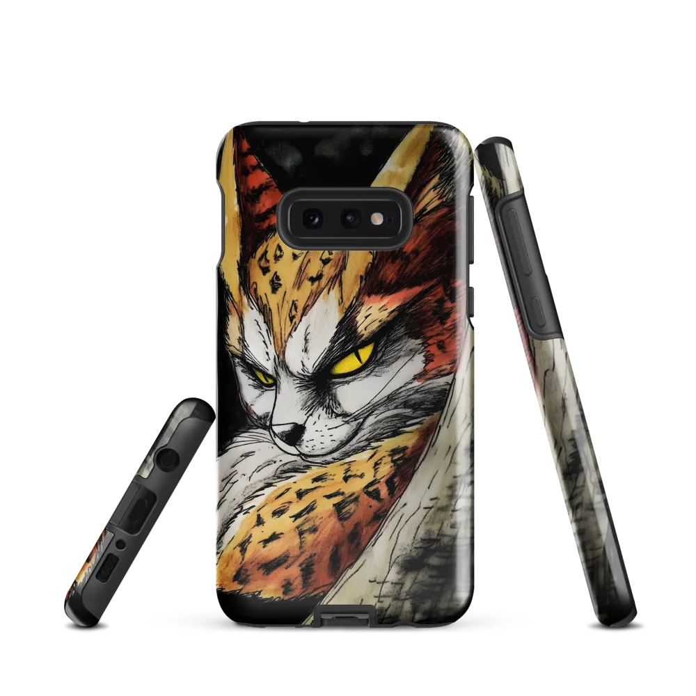 Fierce Gaze of the Wild Cat