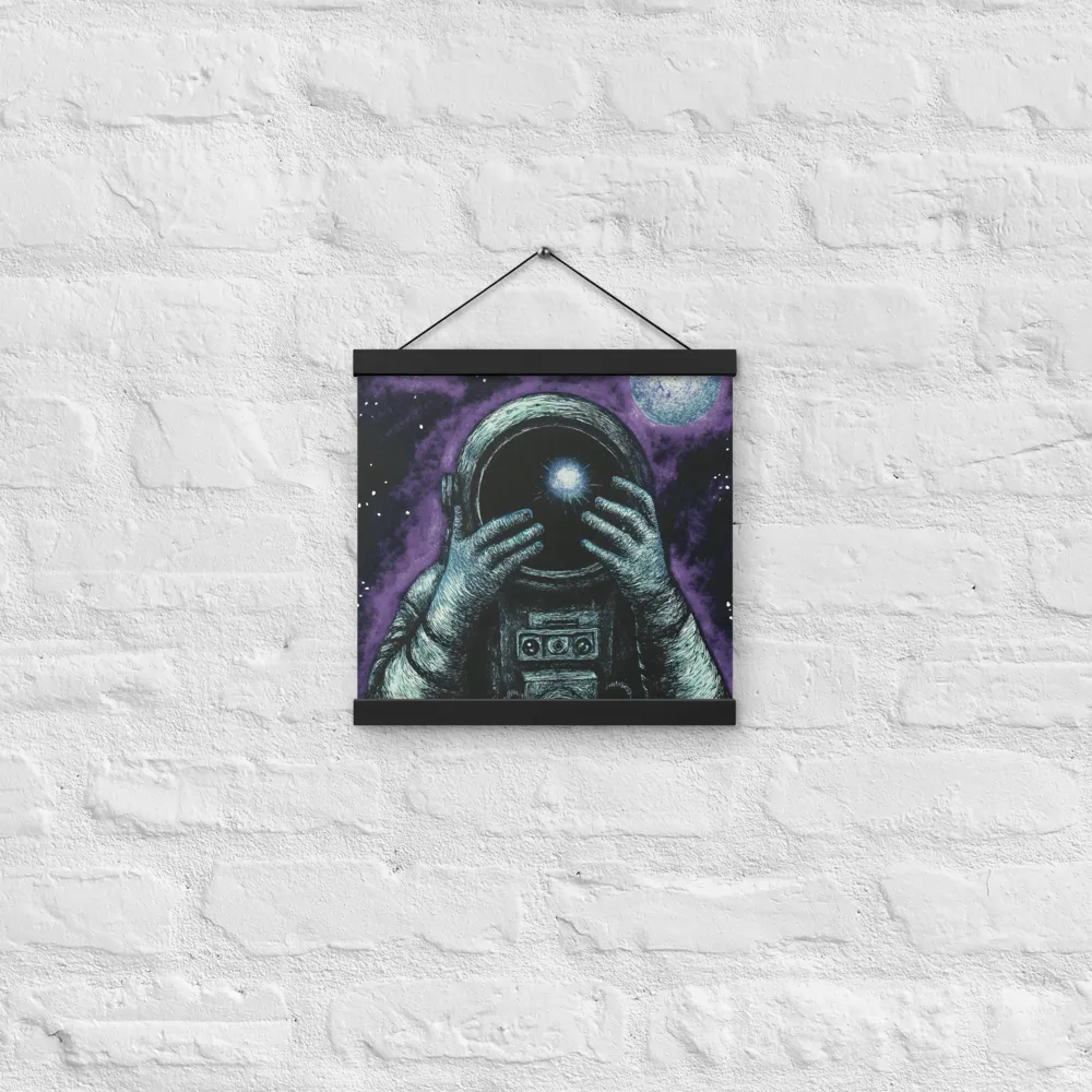Beyond the Stars | Poster With Black Wood Hanger | 12″×12″
