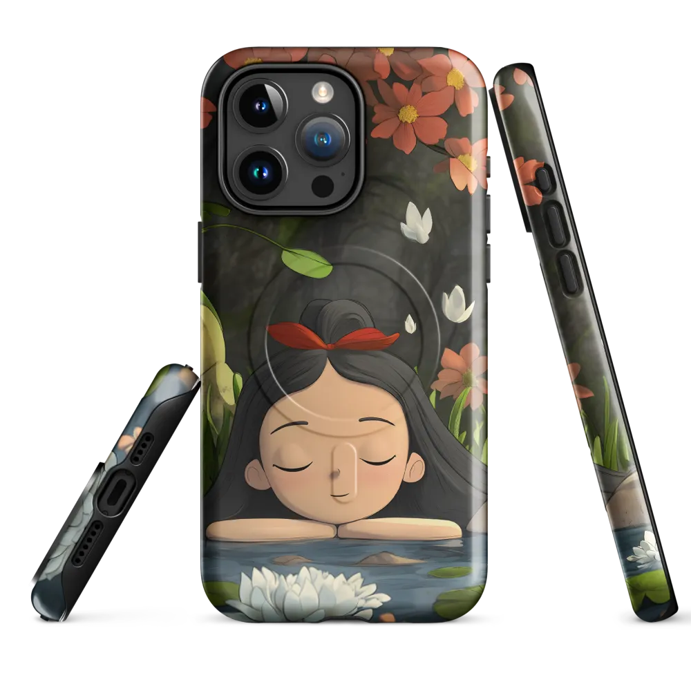 Tranquility by the Waterside | Phone Case |  15 Pro Max | MagSafe® Tough Case | Glossy