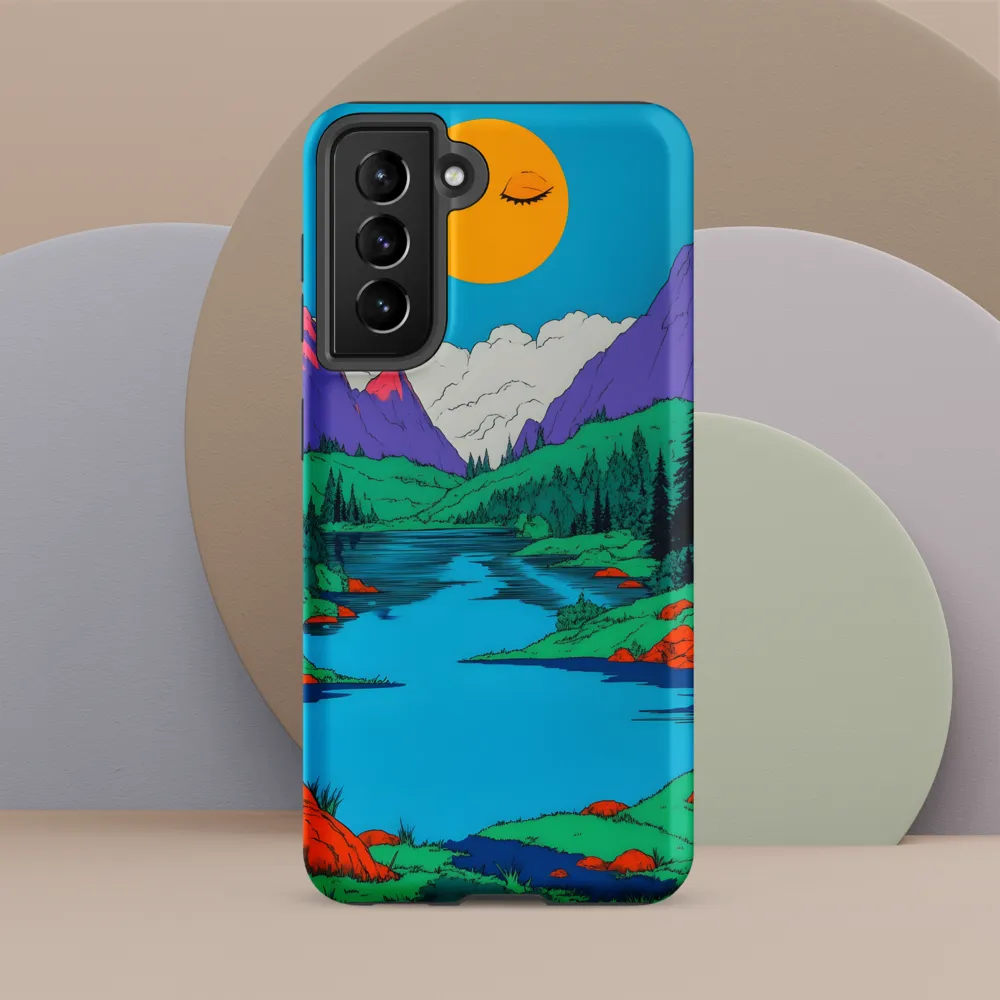 Whimsical Serenity in Vibrant Colors