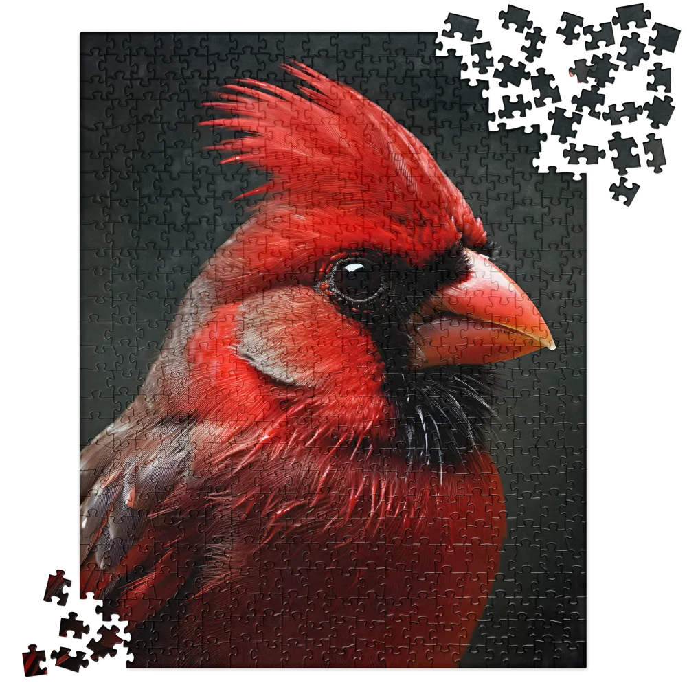 The Bold Cardinal | Jigsaw Puzzle | 520 pieces