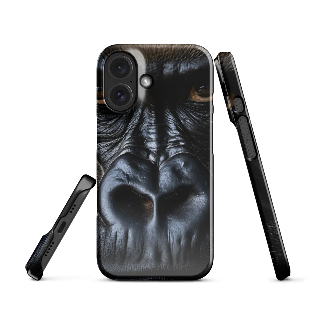 Gaze of the Wild: A Gorilla's Portrait | Phone Case |  16 | Snap Case | Glossy