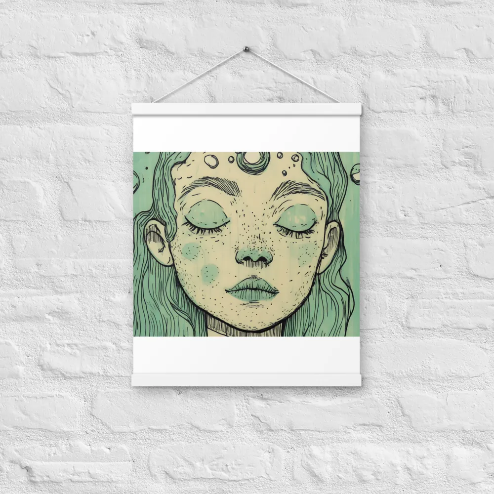 Beneath the Surface | Poster With White Wood Hanger | 16″×20″