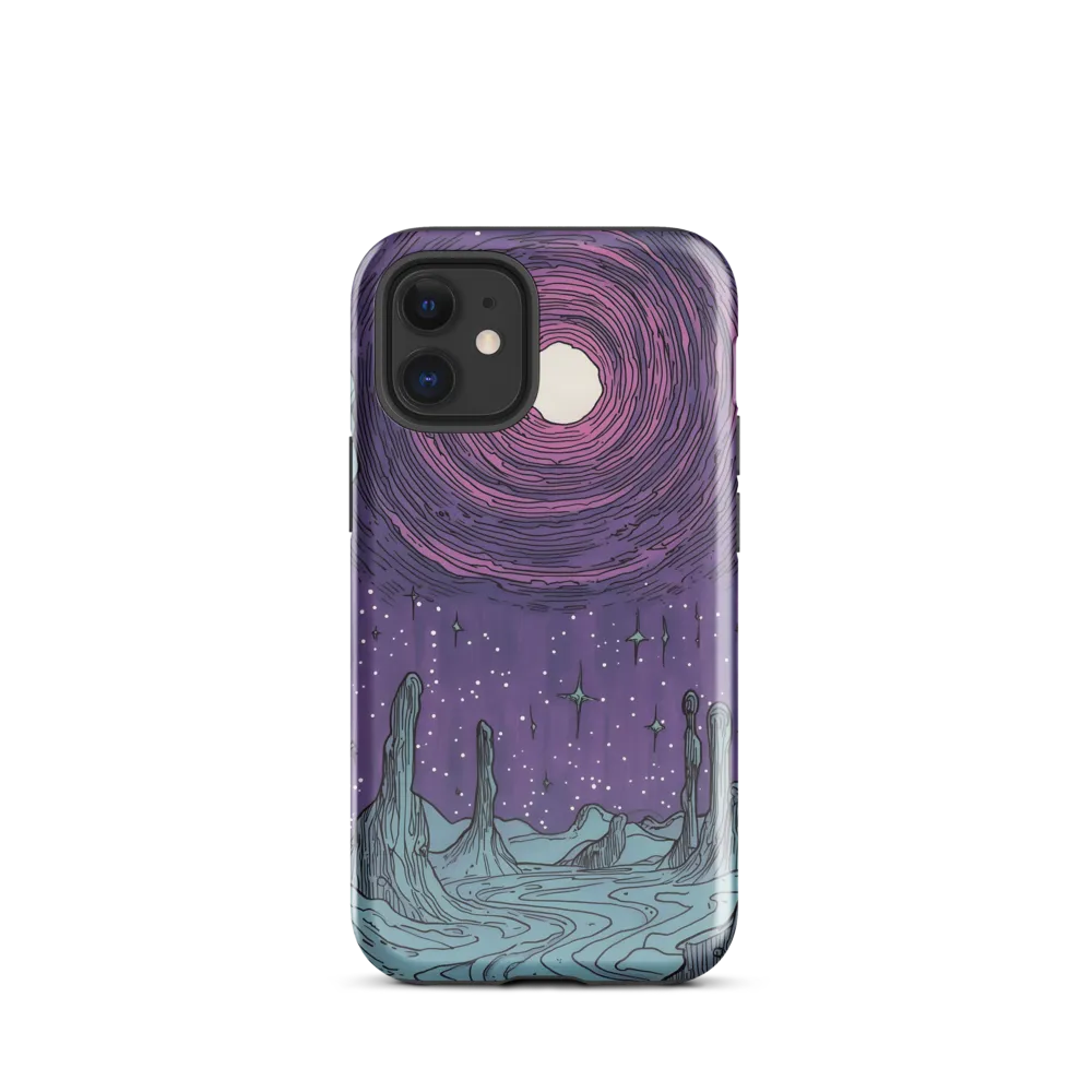 Celestial Whirl | Phone Case |  12 mini | Tough Case | Glossy
