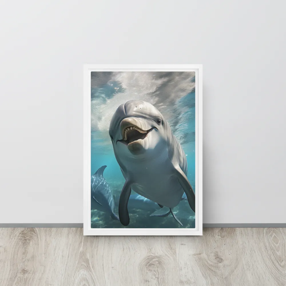 Beneath the Waves: A Dolphin's Dance