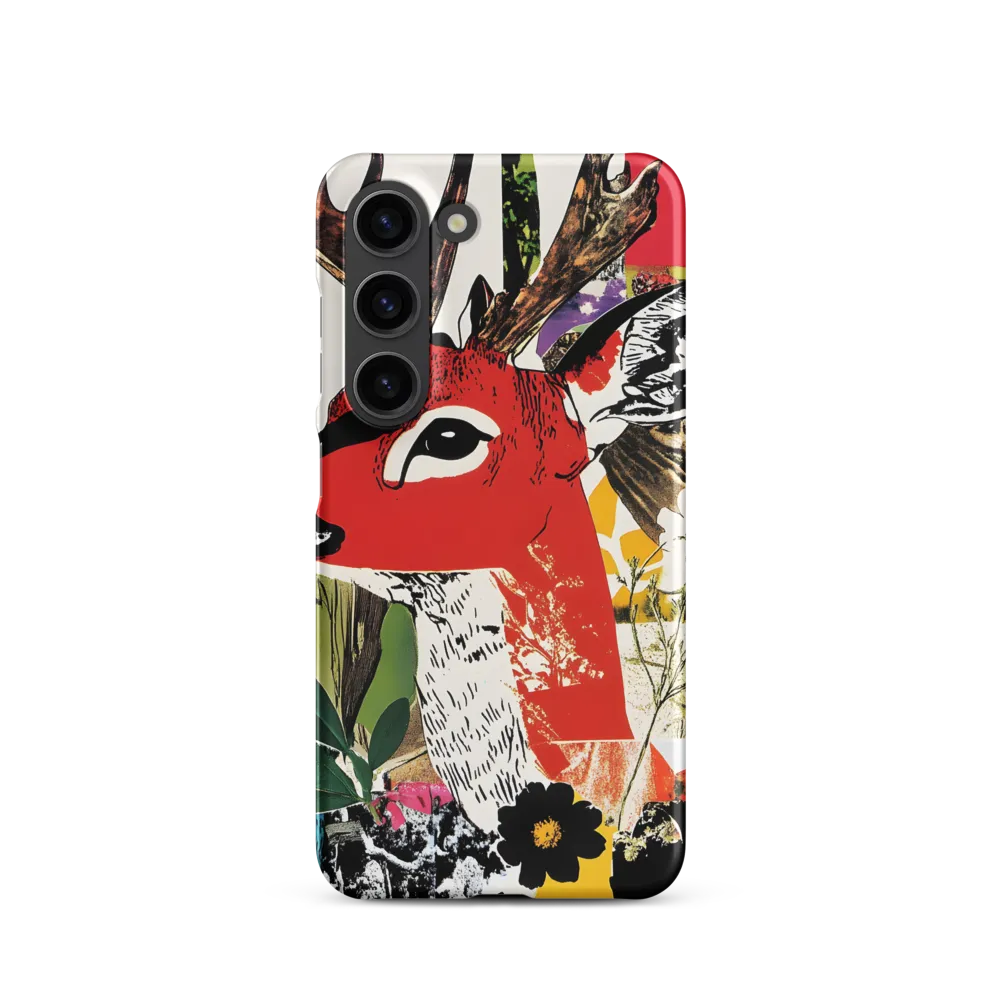 Vibrant Harmony: The Deer in Nature | Phone Case |  S23 | Snap Case | Matte