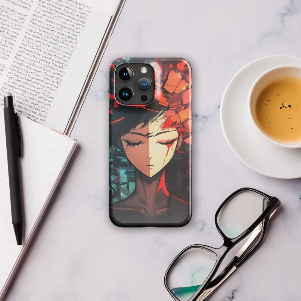 Fragmented Mind: The Silent Struggle | Phone Case |  15 Pro Max | Snap Case | Glossy