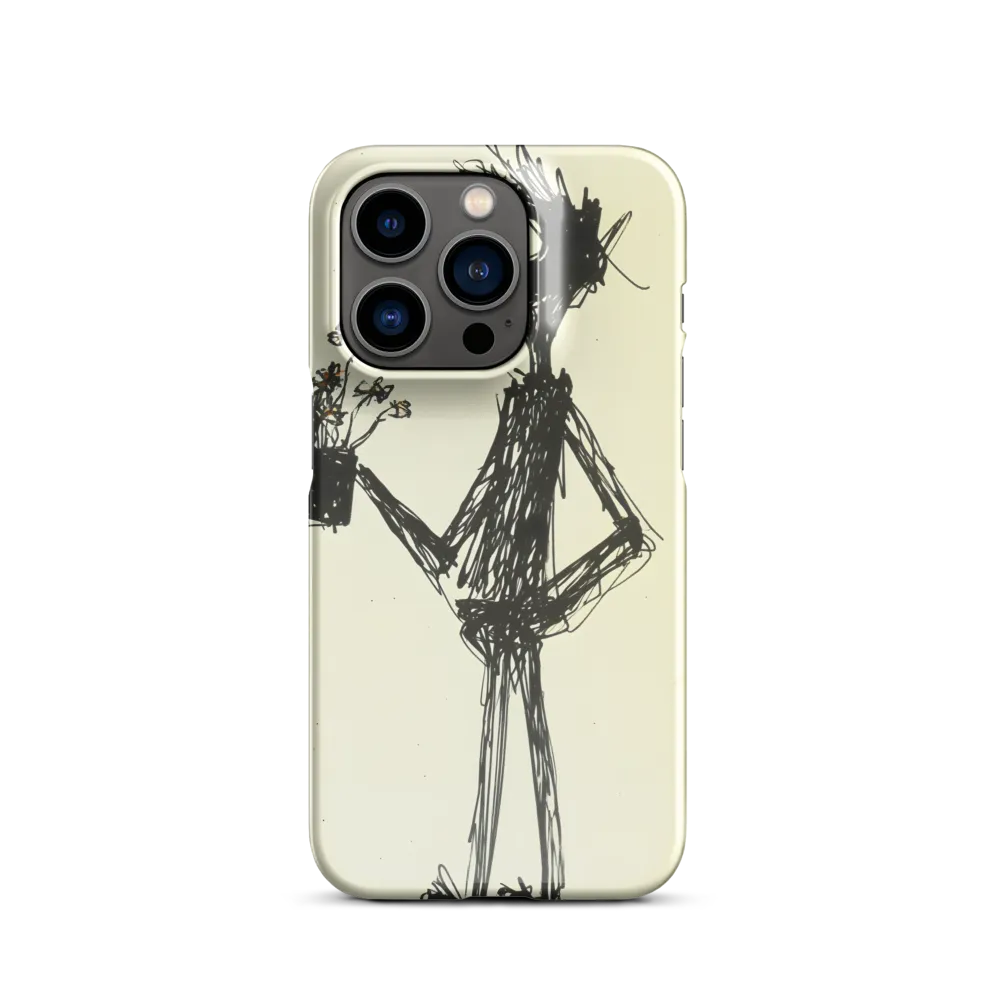 Whimsical Figure with Flowers