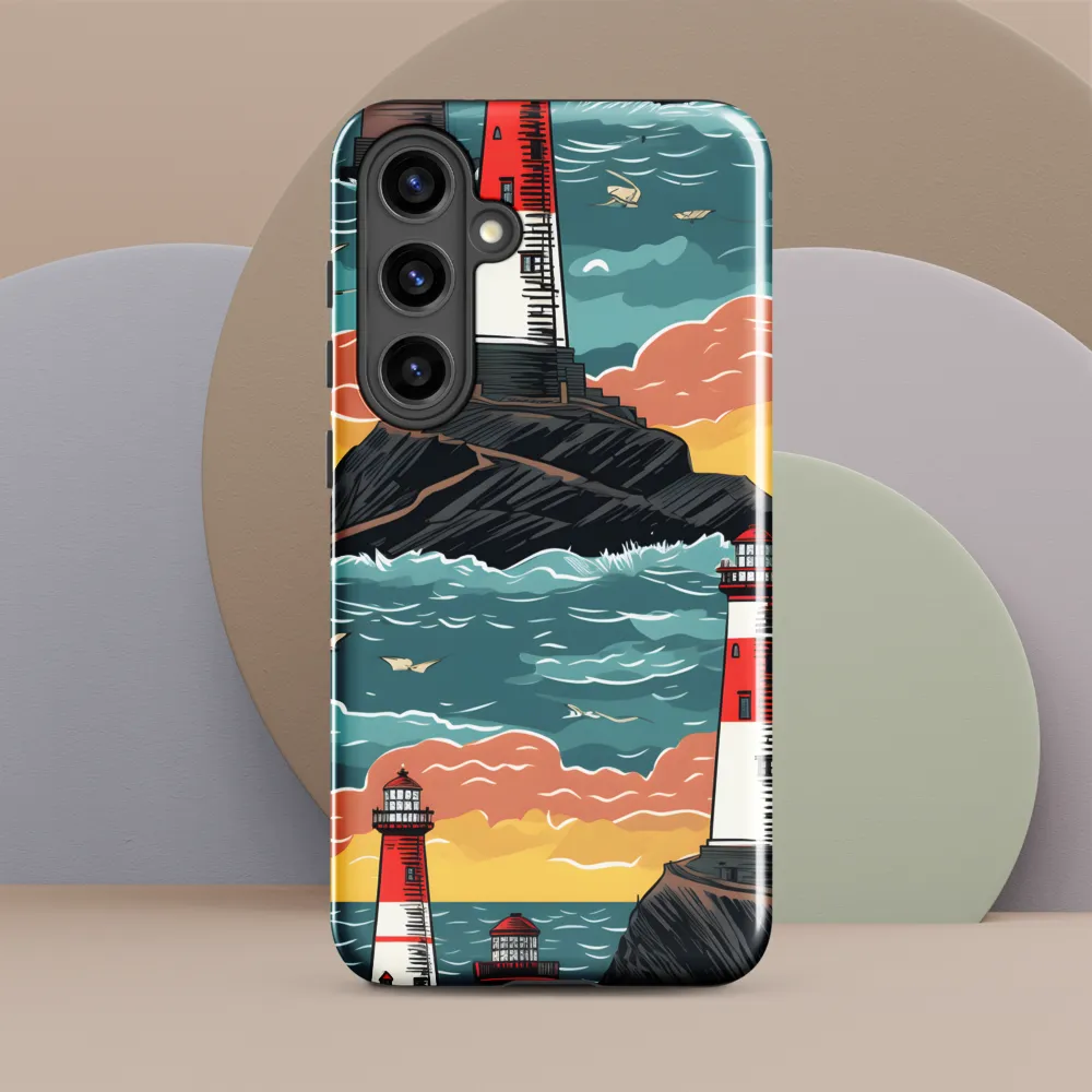 Lighthouses in a Whimsical Ocean