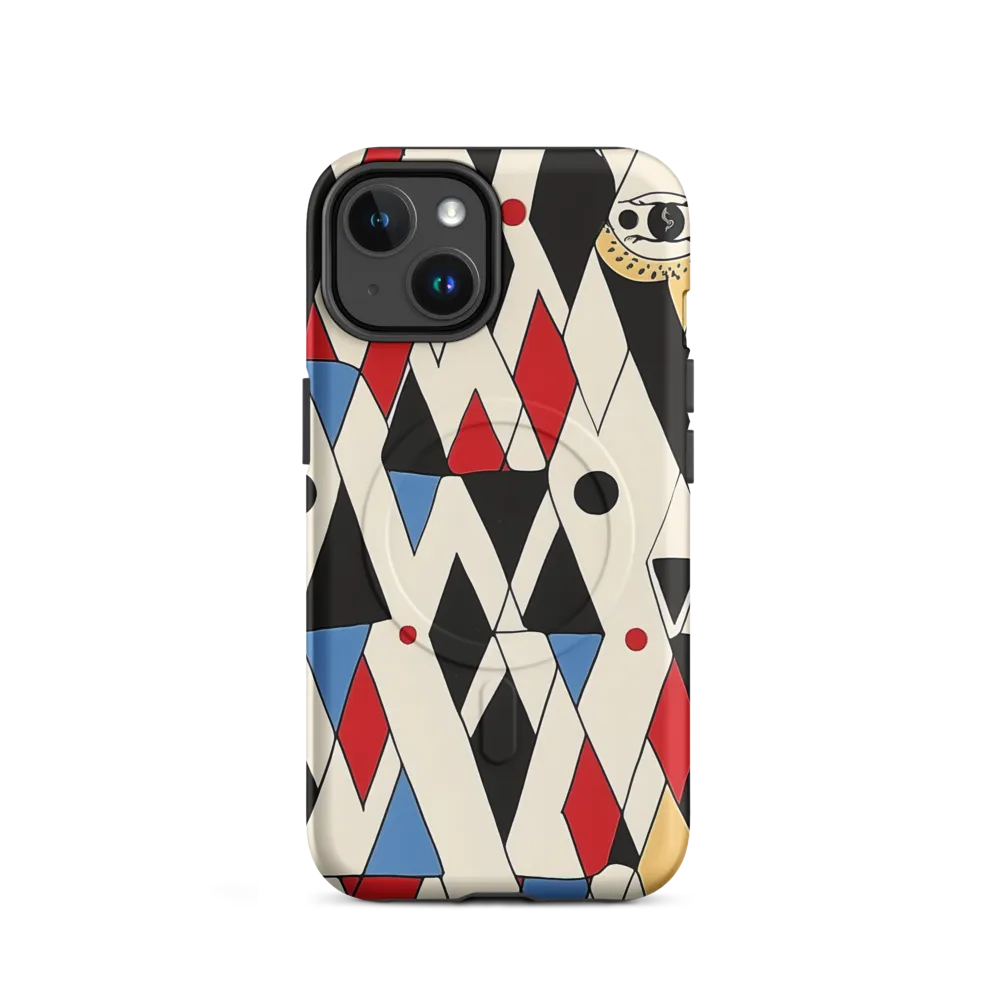 Dynamic Geometric Symphony | Phone Case |  14 | MagSafe® Tough Case | Matte