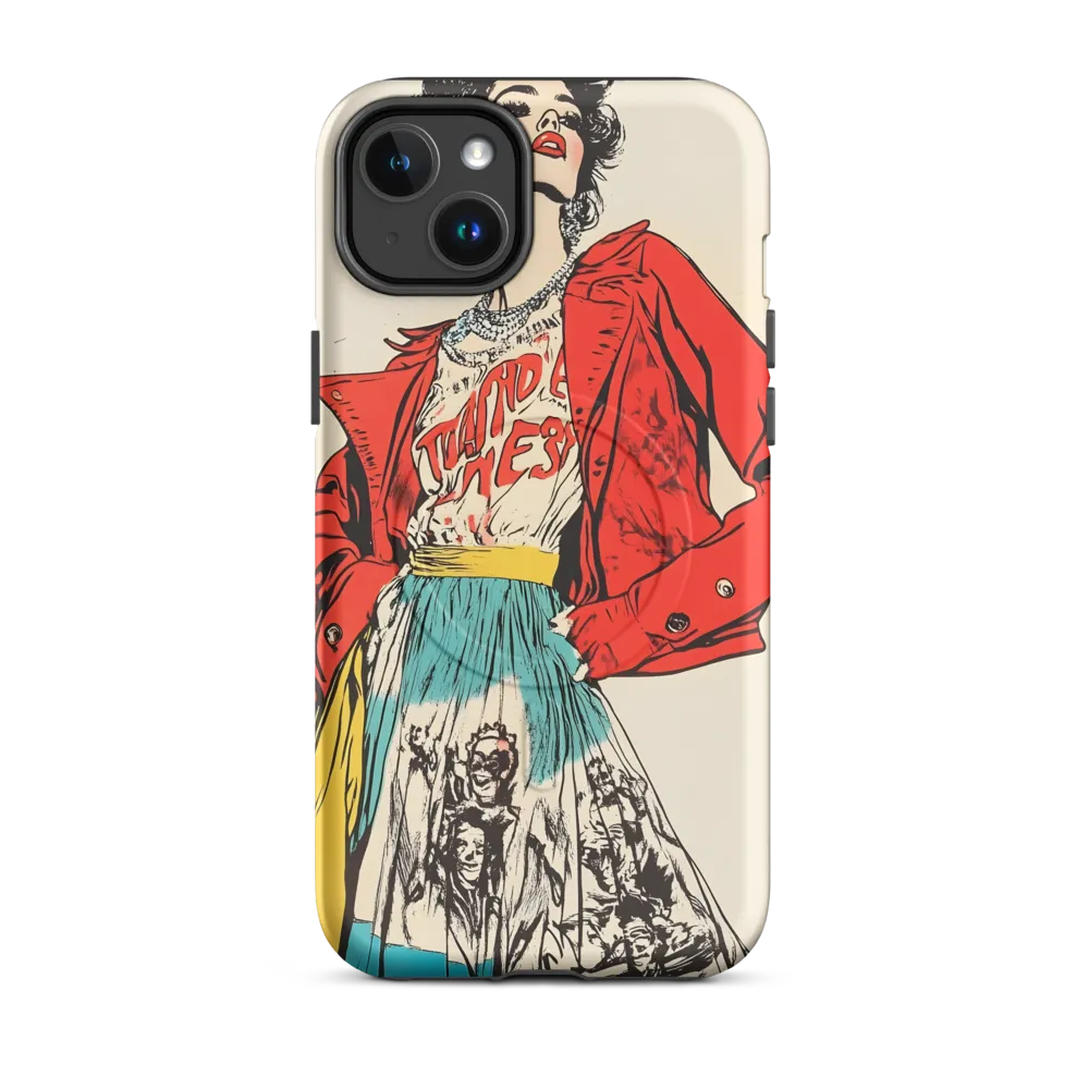 Vibrant Elegance: A Pop Art Fashion Statement | Phone Case |  14 Plus | MagSafe® Tough Case | Matte