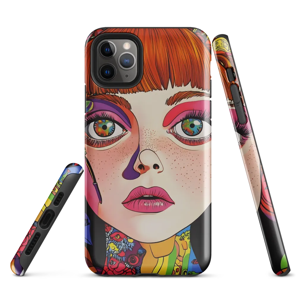 Whispers of Color: A Portrayal of Playfulness | Phone Case |  11 Pro Max | Tough Case | Glossy