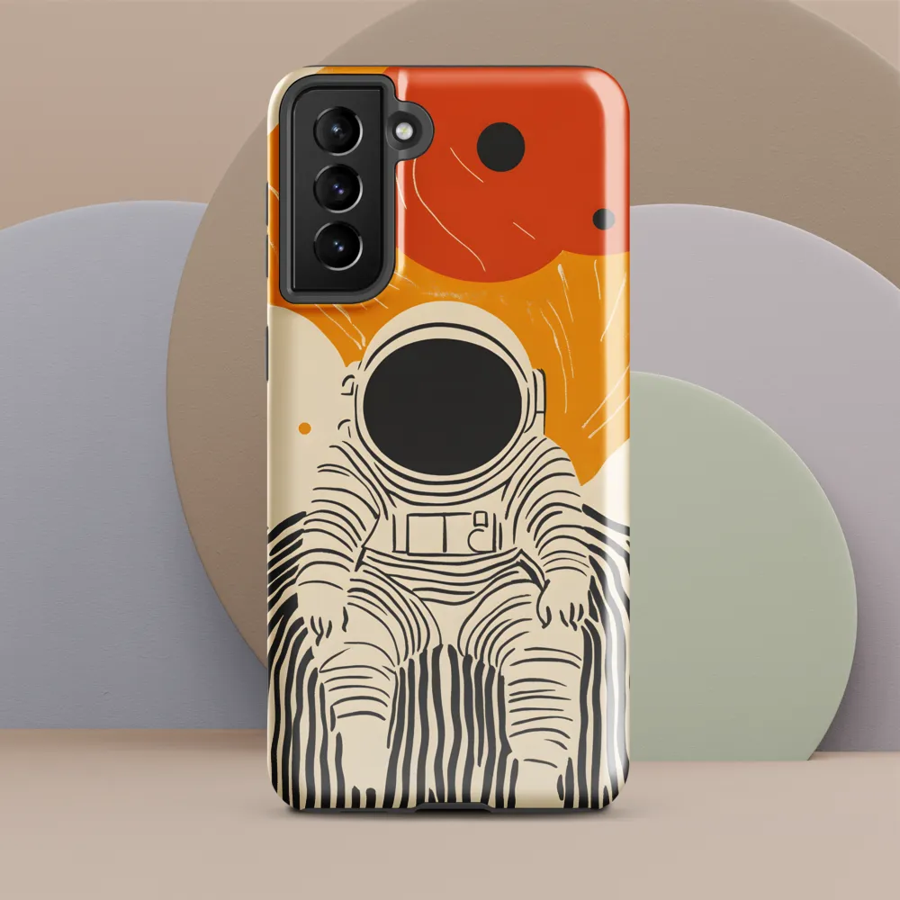 Astronaut in Cosmic Thoughts | Phone Case |  S21 Plus | Tough Case | Glossy
