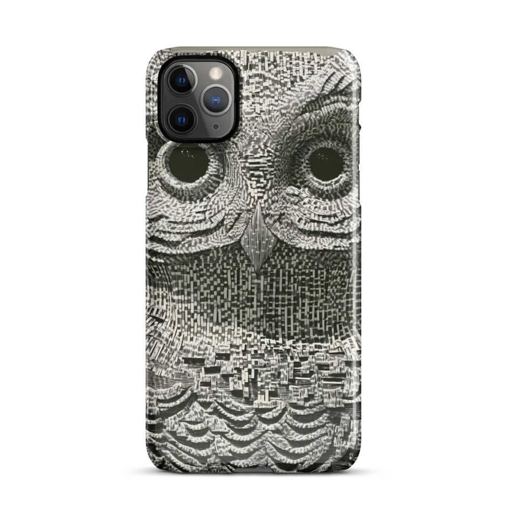 Intricate Owl of Textures | Phone Case |  11 Pro Max | Snap Case | Glossy