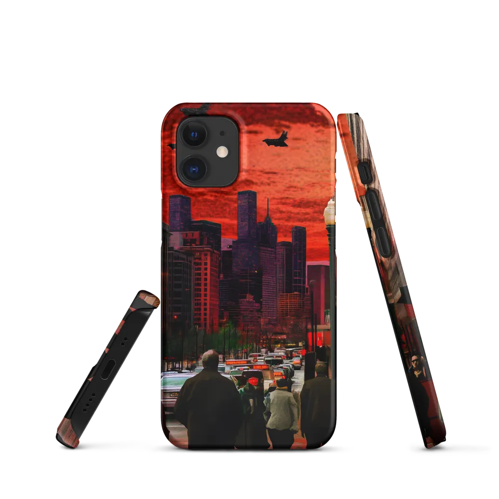 Urban Reverie: Stratospheric Shadows | Phone Case |  12 Mini | Snap Case | Matte