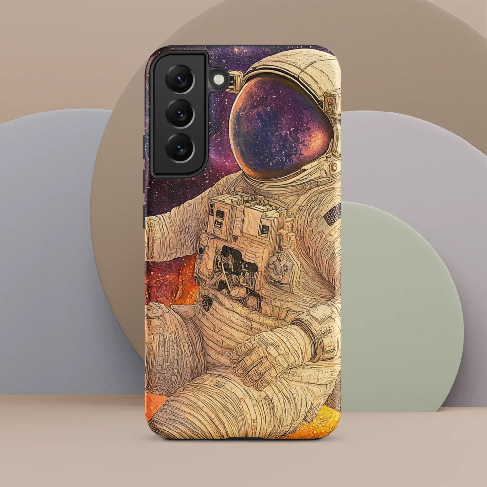 Nebular Mosaic — Seated Astronaut