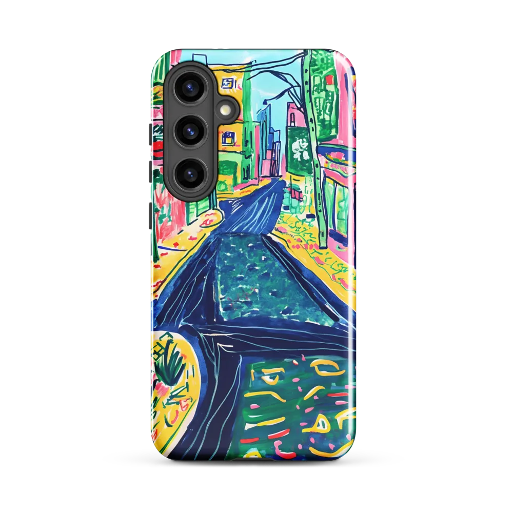 Dreamy Street in Vibrant Hues