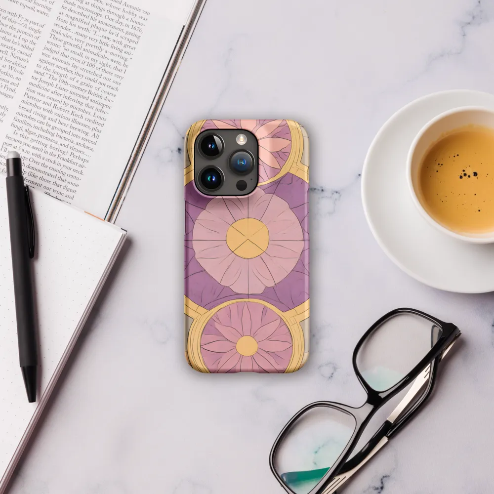 Serenity in Floral Geometry | Phone Case |  15 Pro | Snap Case | Matte