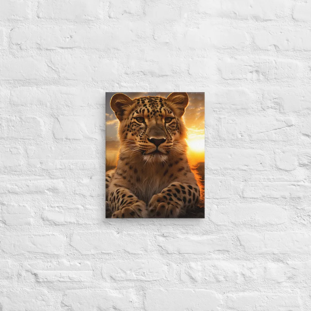Regal Presence: The Leopard at Sunset