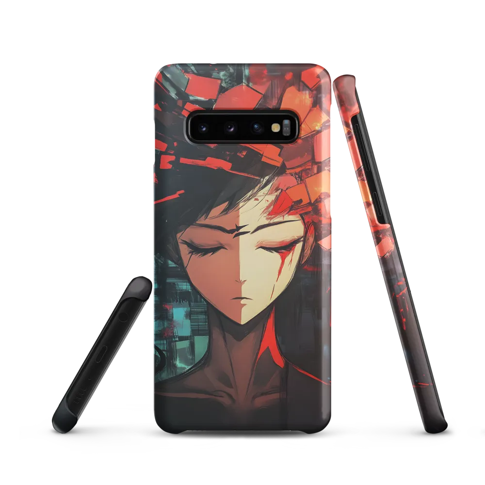 Fragmented Mind: The Silent Struggle | Phone Case |  S10 | Snap Case | Matte