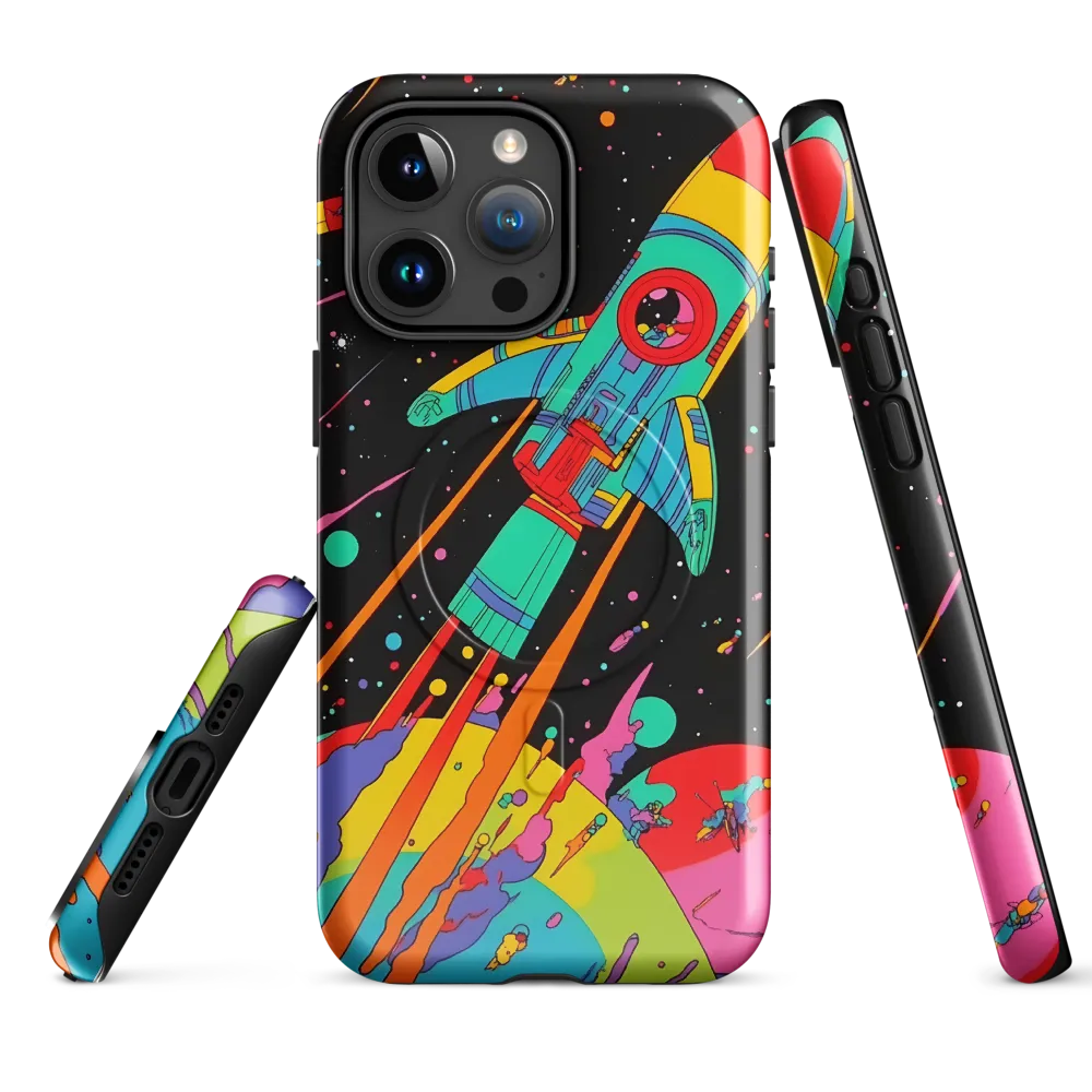 Cosmic Voyage: The Neon Lift-Off