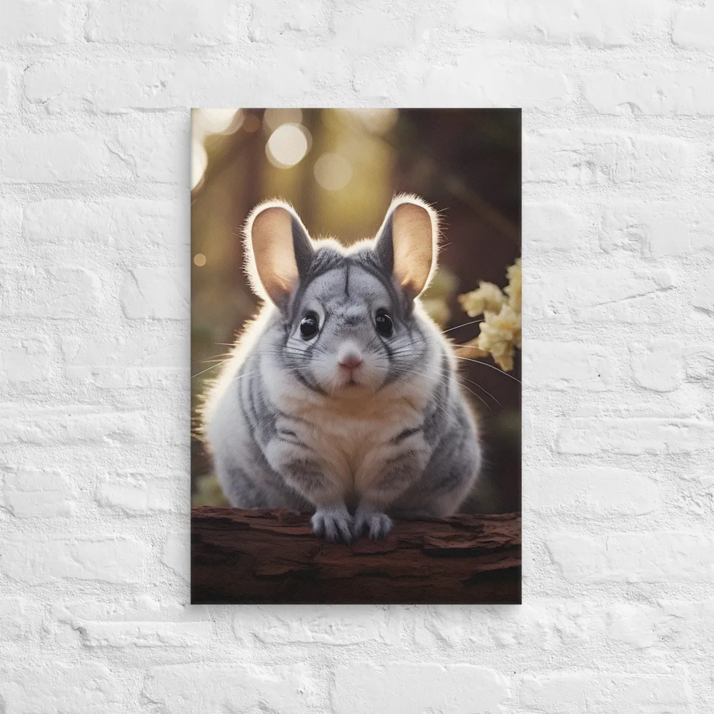 Curious Chinchilla in the Forest