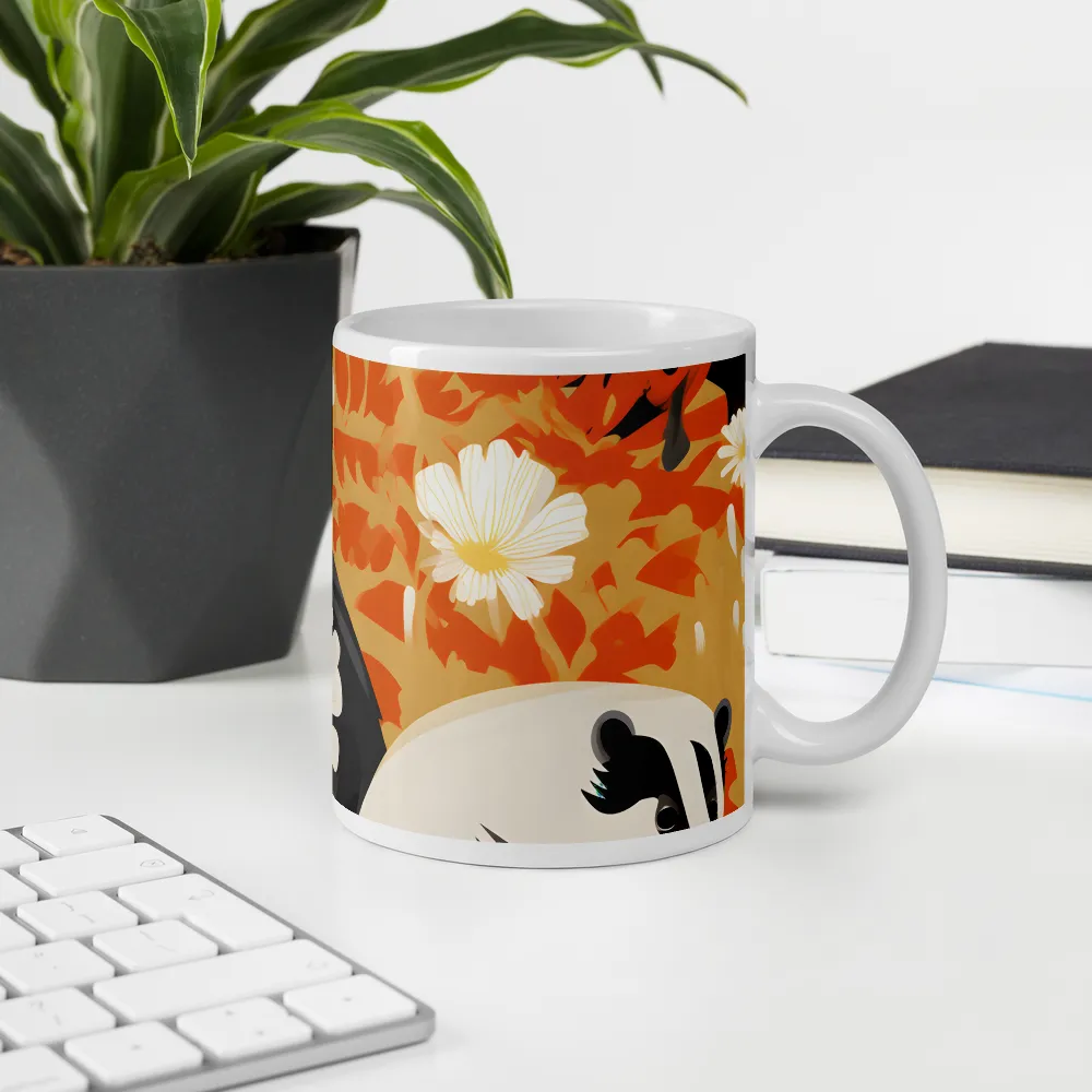 Whimsical Badgers in Bloom | Mugs | Multiple Sizes & Colors