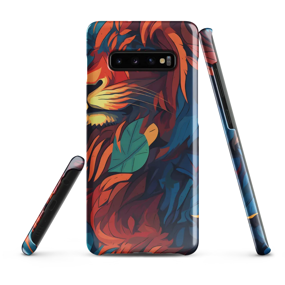 Harmony of Strength: The Lion and Nature | Phone Case |  S10 Plus | Snap Case | Glossy