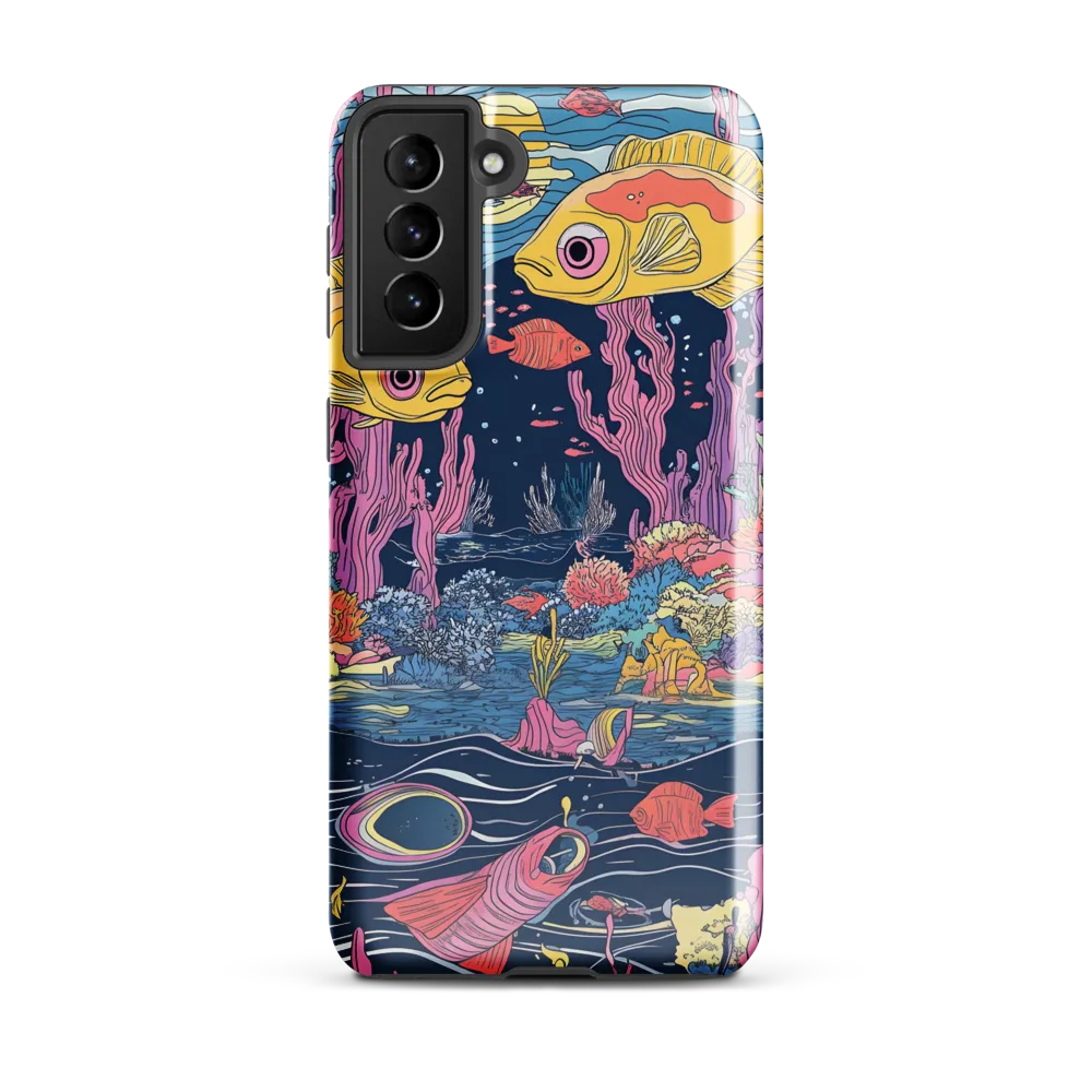 Underwater Dreamscape: A Playful Encounter | Phone Case |  S21 Plus | Tough Case | Glossy