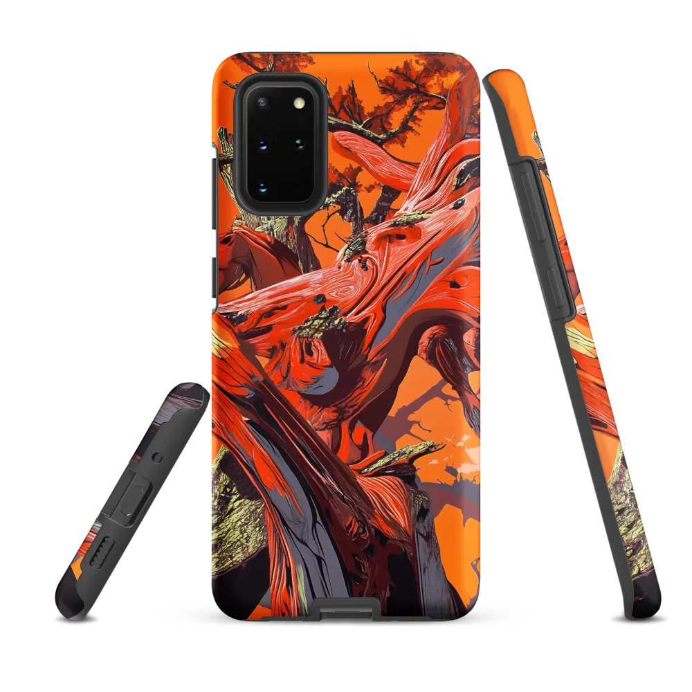 Life in Motion: An Abstract Tree | Phone Case |  S20 Plus | Tough Case | Matte