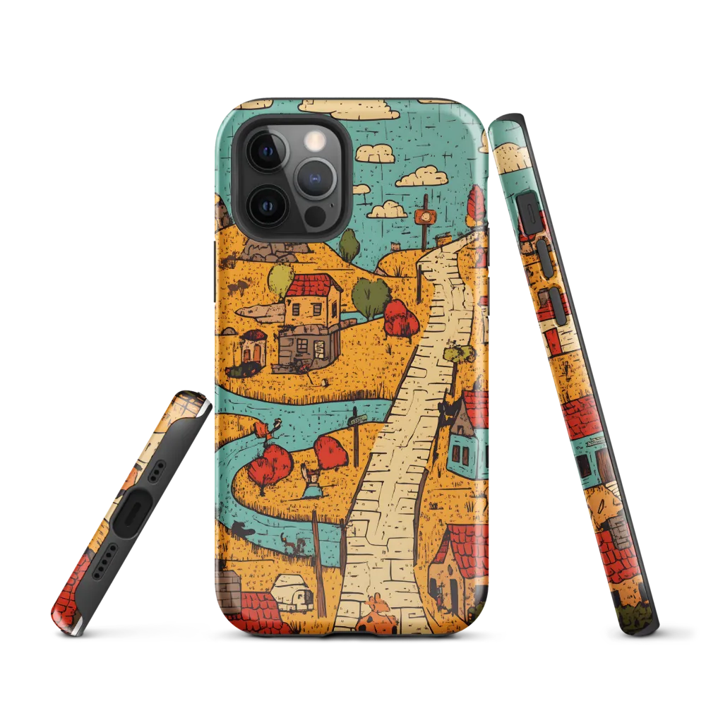 Whimsical Village Landscape