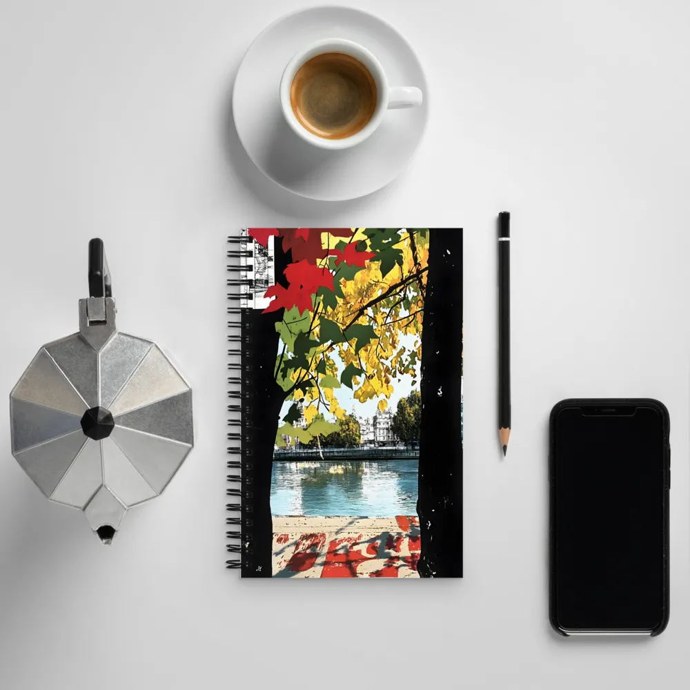 Nostalgic Reflections in Autumn Colors | Spiral Notebook