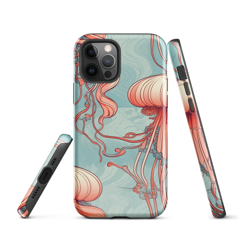 Ethereal Dance of Jellyfish | Phone Case |  12 Pro | Tough Case | Glossy