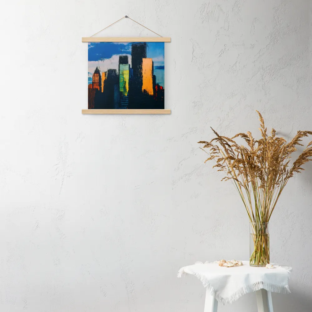 Reflections of Tranquility | Poster With Oak Wood Hanger | 14″×14″
