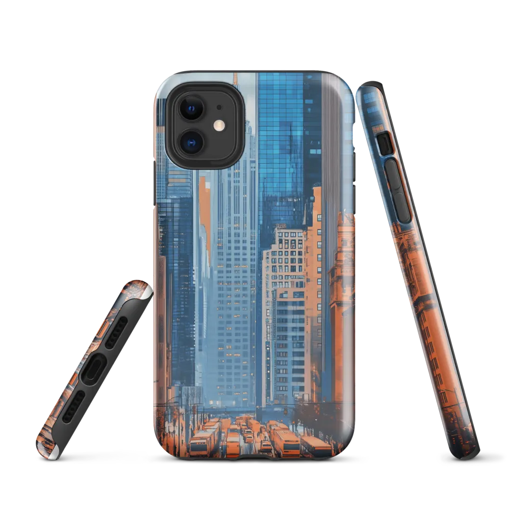 Urban Symphony in Blue and Orange