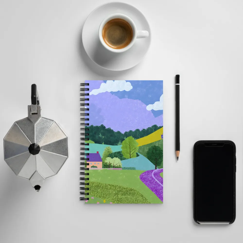 Whispers of a Serene Landscape | Spiral Notebook