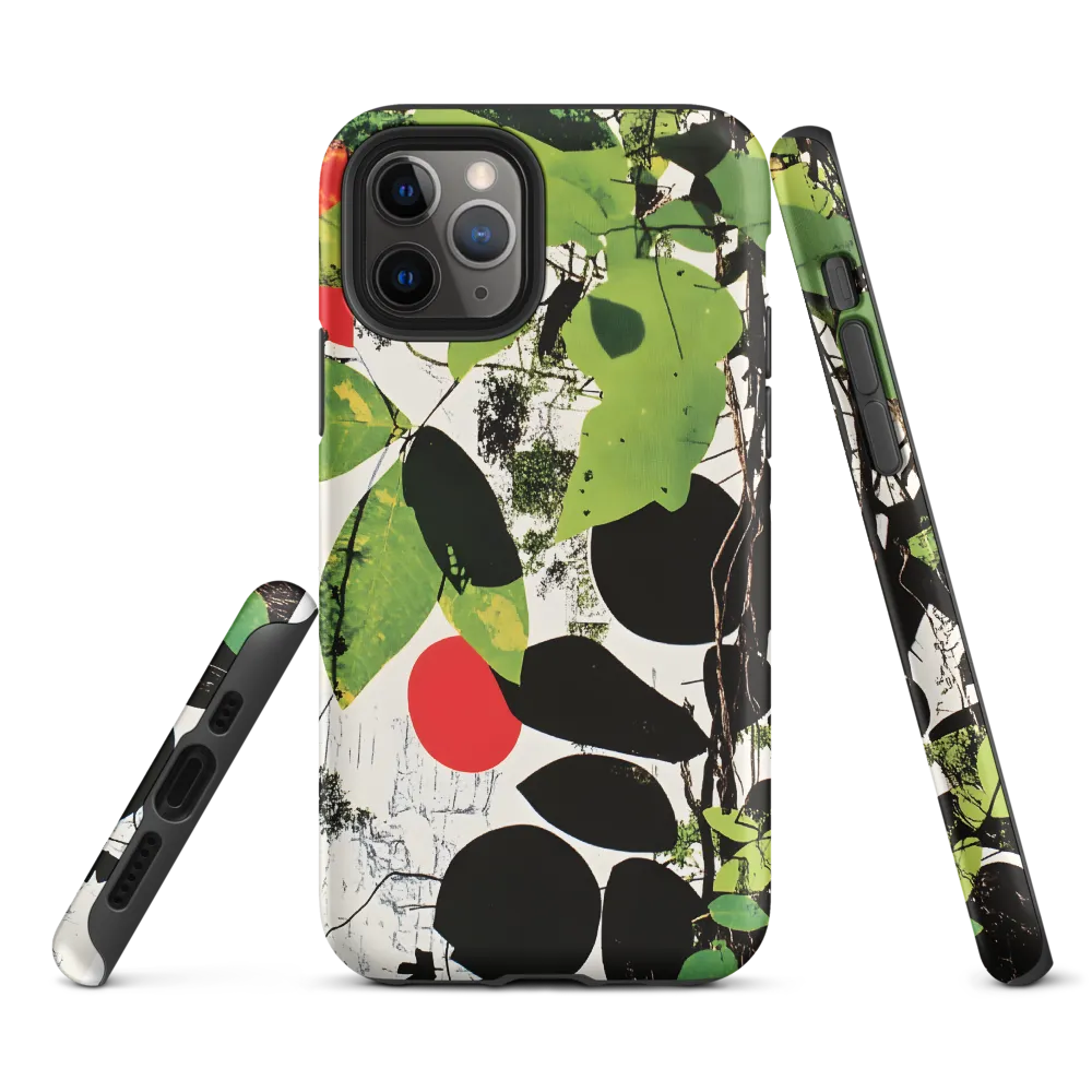 Nature's Geometry: A Contemporary Collage | Phone Case |  11 Pro | Tough Case | Matte