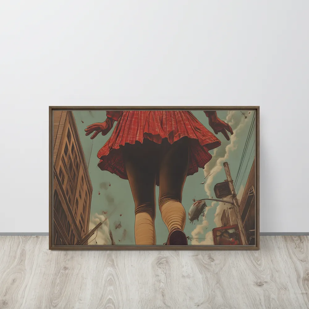 Flight of the Urban Dreamer | Canvas with Brown Frame | 20″×30″
