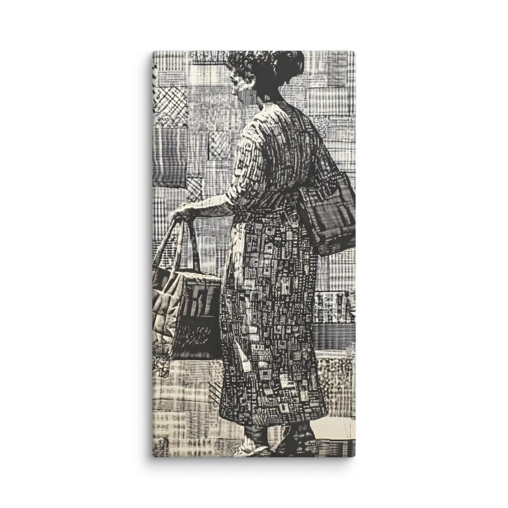 Urban Reflections: A Shopping Narrative | Canvas | 16″×32″