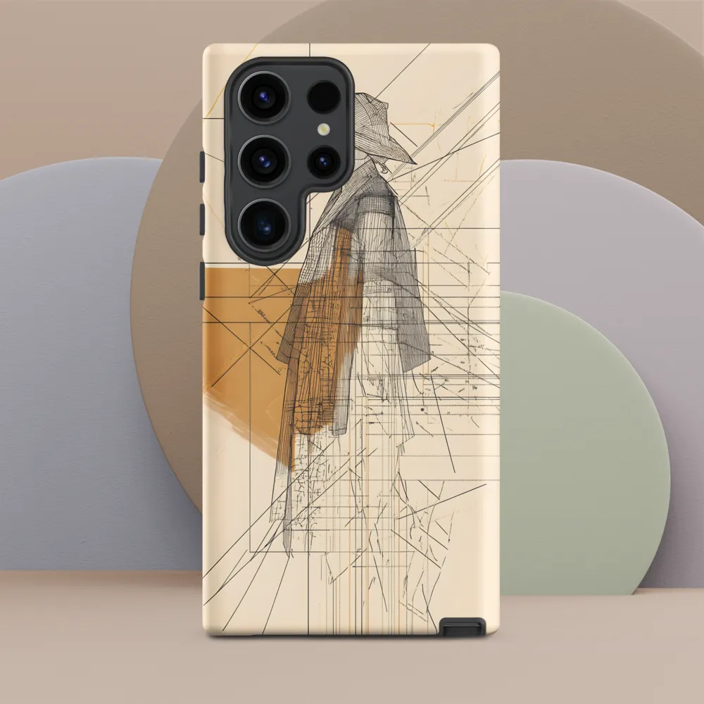 Abstract Profile: A Minimalist Exploration | Phone Case |  S23 Ultra | Tough Case | Matte
