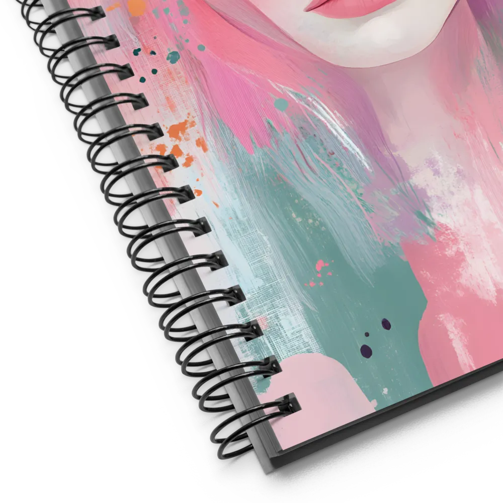 Dreamy Serenity: A Contemporary Portrait | Spiral Notebook