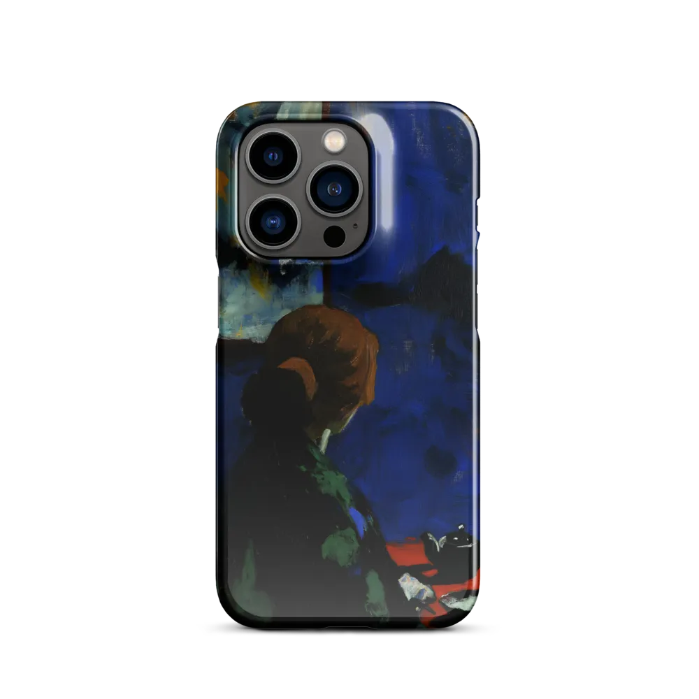 Contemplation Under the Night Sky | Phone Case |  14 Pro | Snap Case | Glossy
