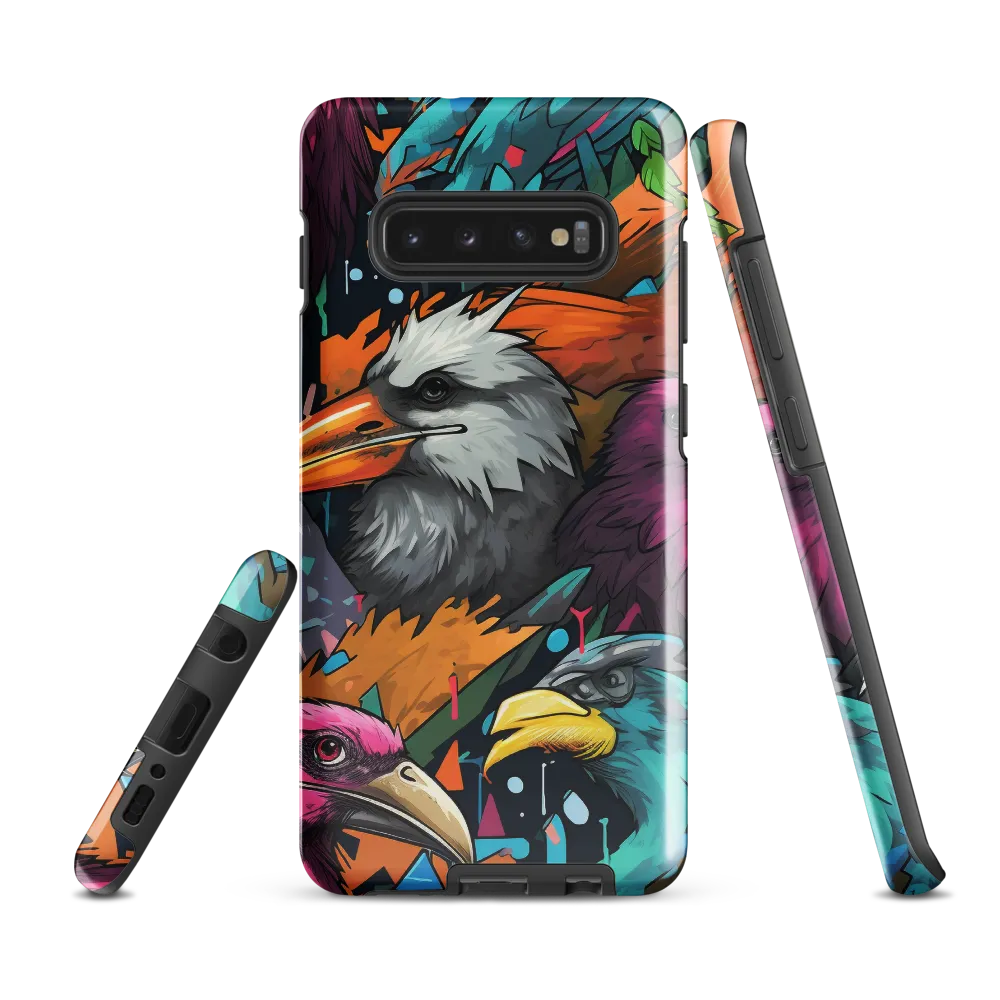 Avian Vortex: A Celebration of Color and Form | Phone Case |  S10 Plus | Tough Case | Glossy