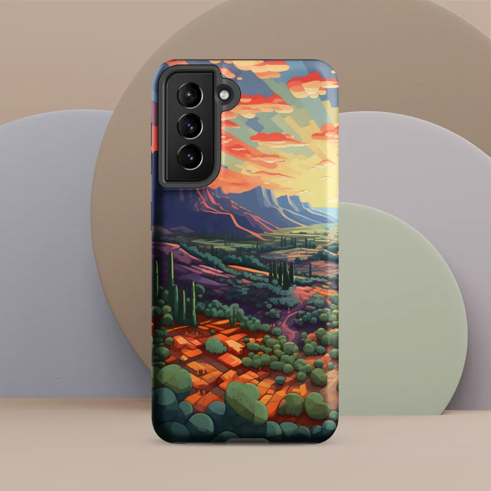 Desert Serenity at Dusk | Phone Case |  S21 | Tough Case | Matte