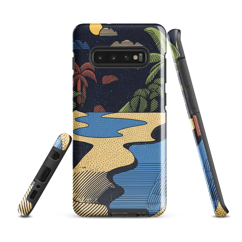 Whimsical Nightscape | Phone Case |  S10 Plus | Tough Case | Glossy