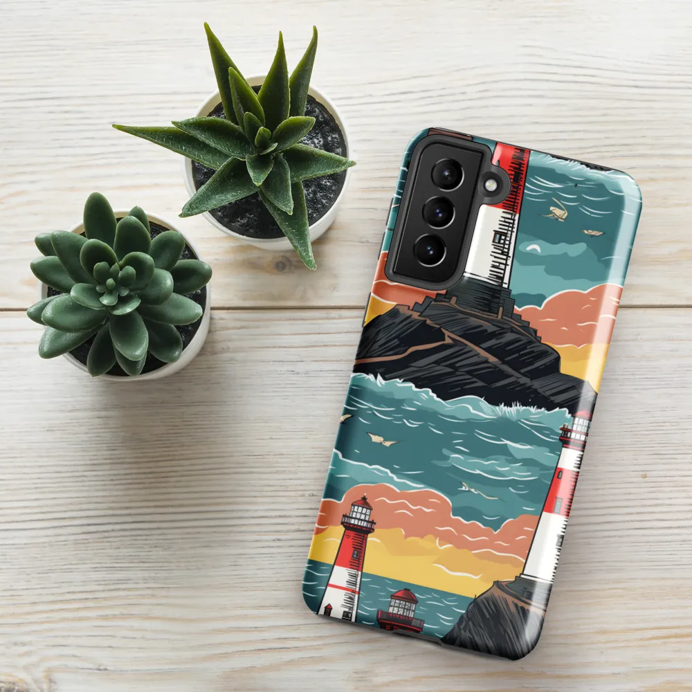 Lighthouses in a Whimsical Ocean