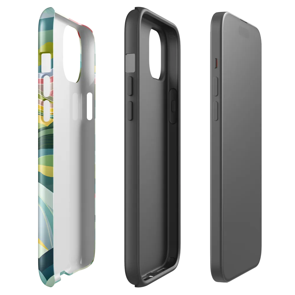Waves of Serenity | Phone Case |  15 Plus | Tough Case | Glossy