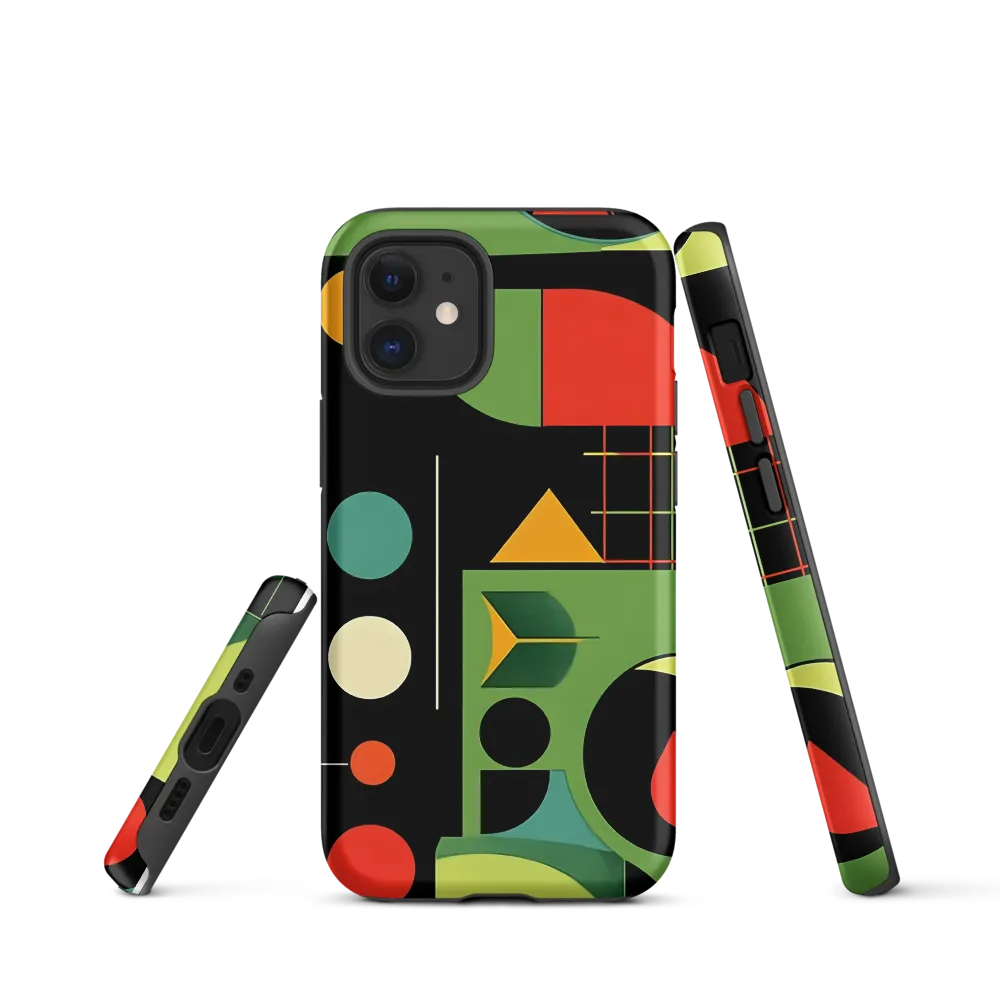 Geometric Harmony | Phone Case |  12 mini | Tough Case | Matte