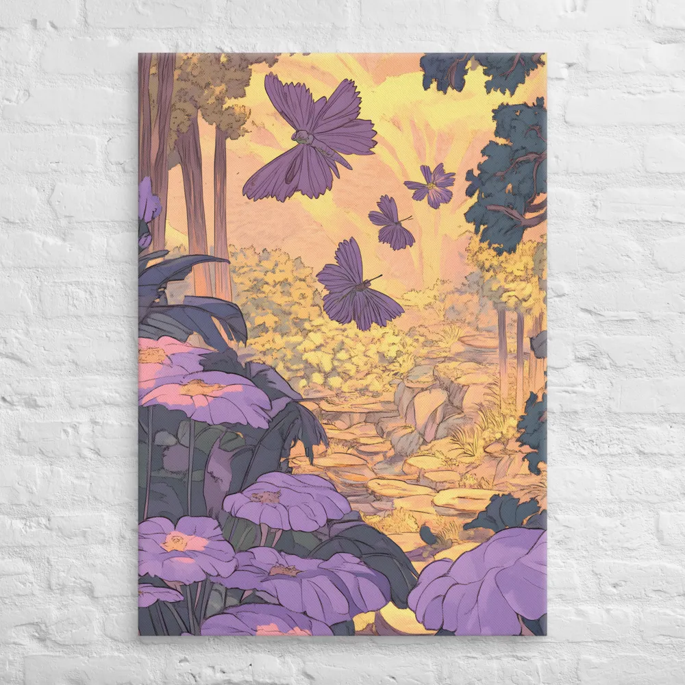 A Serene Dance of Butterflies | Canvas | 28″×40″