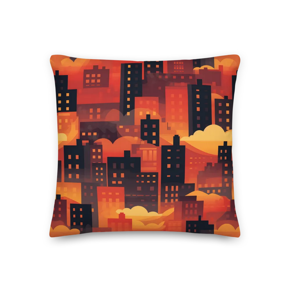 Radiance of the Urban Horizon | Pillow | 18″×18″